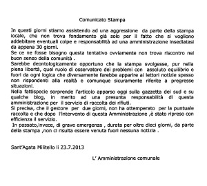 L'amministrazione e le… aggressioni