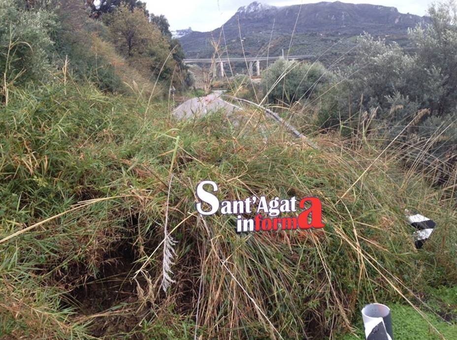 frana acquedolci strada sant'agata