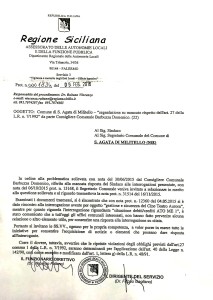 La Regione a Sottile: “Risponda alle interrogazioni o c’è la rimozione”