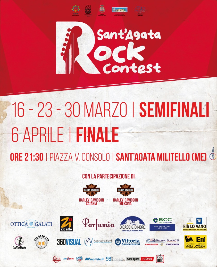 Si scaldano i motori per “Sant’Agata Rock Contest 2019”. Si parte sabato 16 marzo