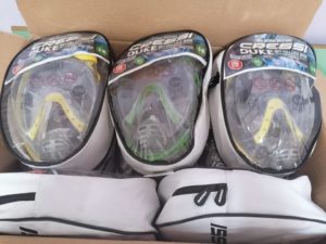 Gesti di solidarietà. Donati all’ospedale maschere sub per respiratori e mascherine per i medici.