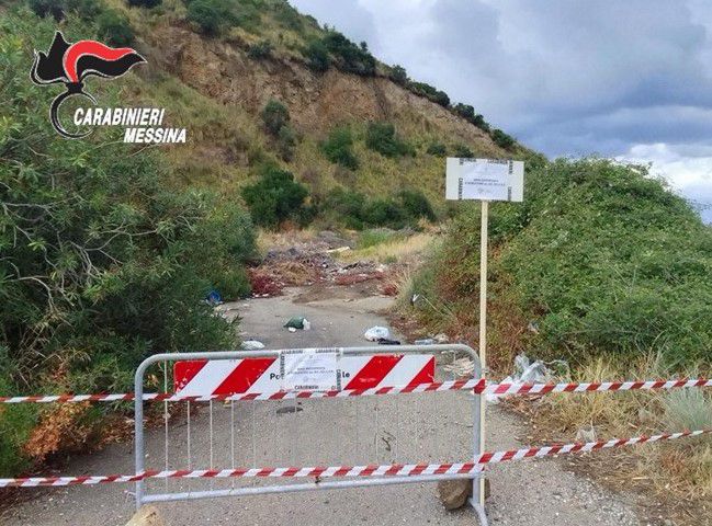Caronia, sequestrata dai Carabinieri un’area rurale adibita a discarica
