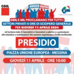 Giovedì 11 aprile sciopero generale. Cgil e Uil: "Dedicato a Vincenzo Franchina, vittima della tragedia di Suviana"