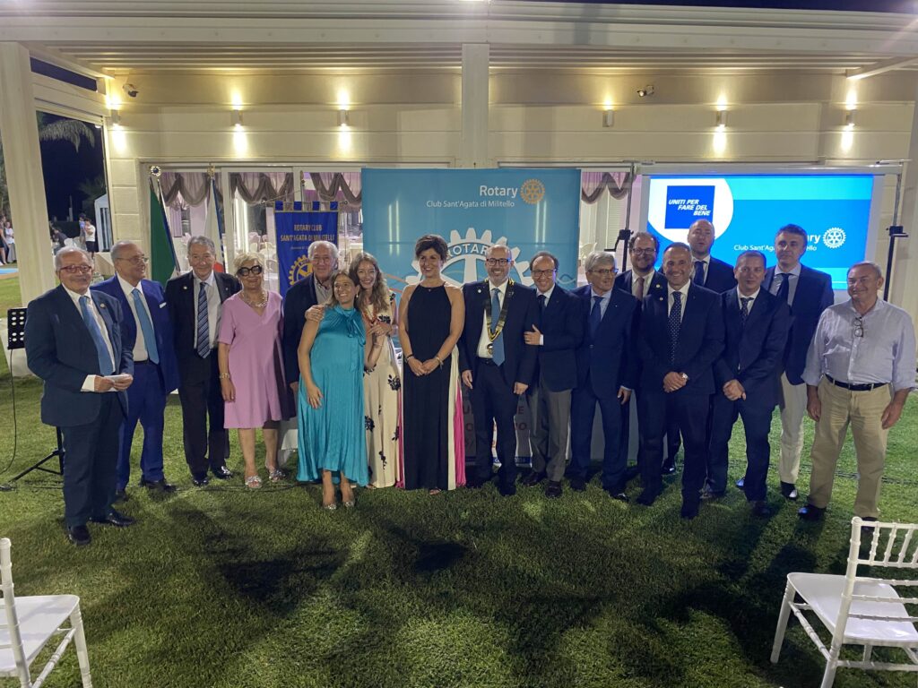 Rotary Club Sant’Agata Militello, al via il nuovo anno sociale. Alla presidenza confermato Giulio Settimo Franchina