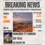 Carnevale santagatese 2026, domenica la festa tra carri, musica e street food
